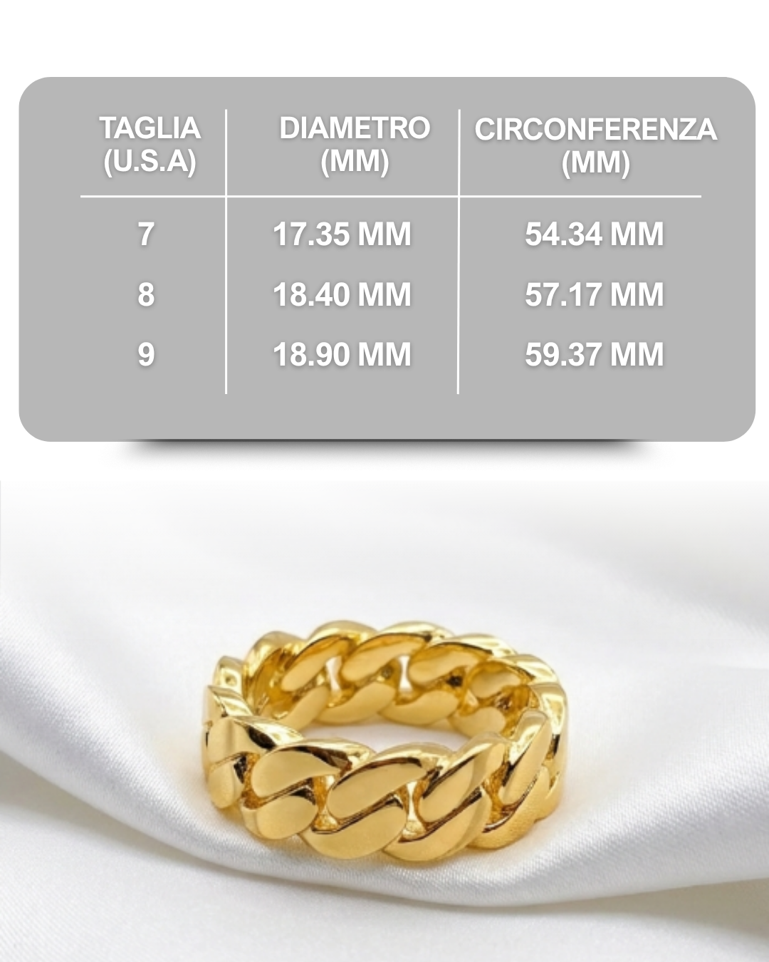 Anelli Cuban Oro | Brilla Jewelry