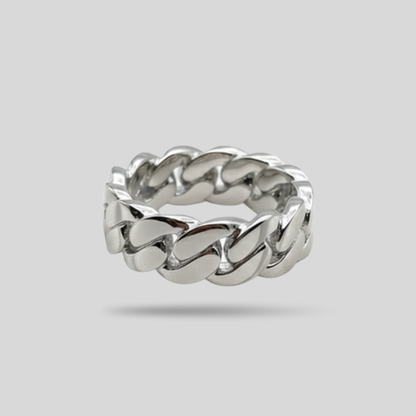 Set Brilla Argento Cuban | 8mm