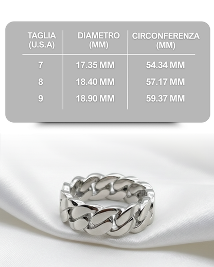 Anelli Cuban Argento | Brilla Jewelry