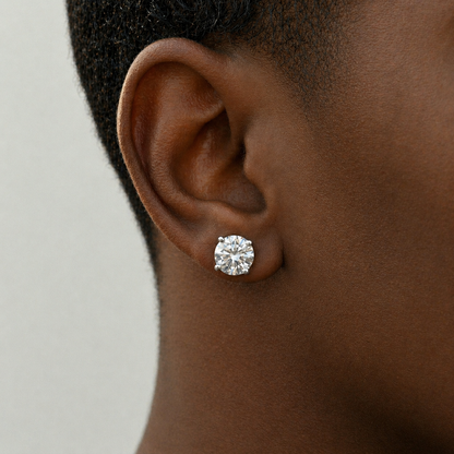 Orecchini Bottone Argento | Brilla Jewelry