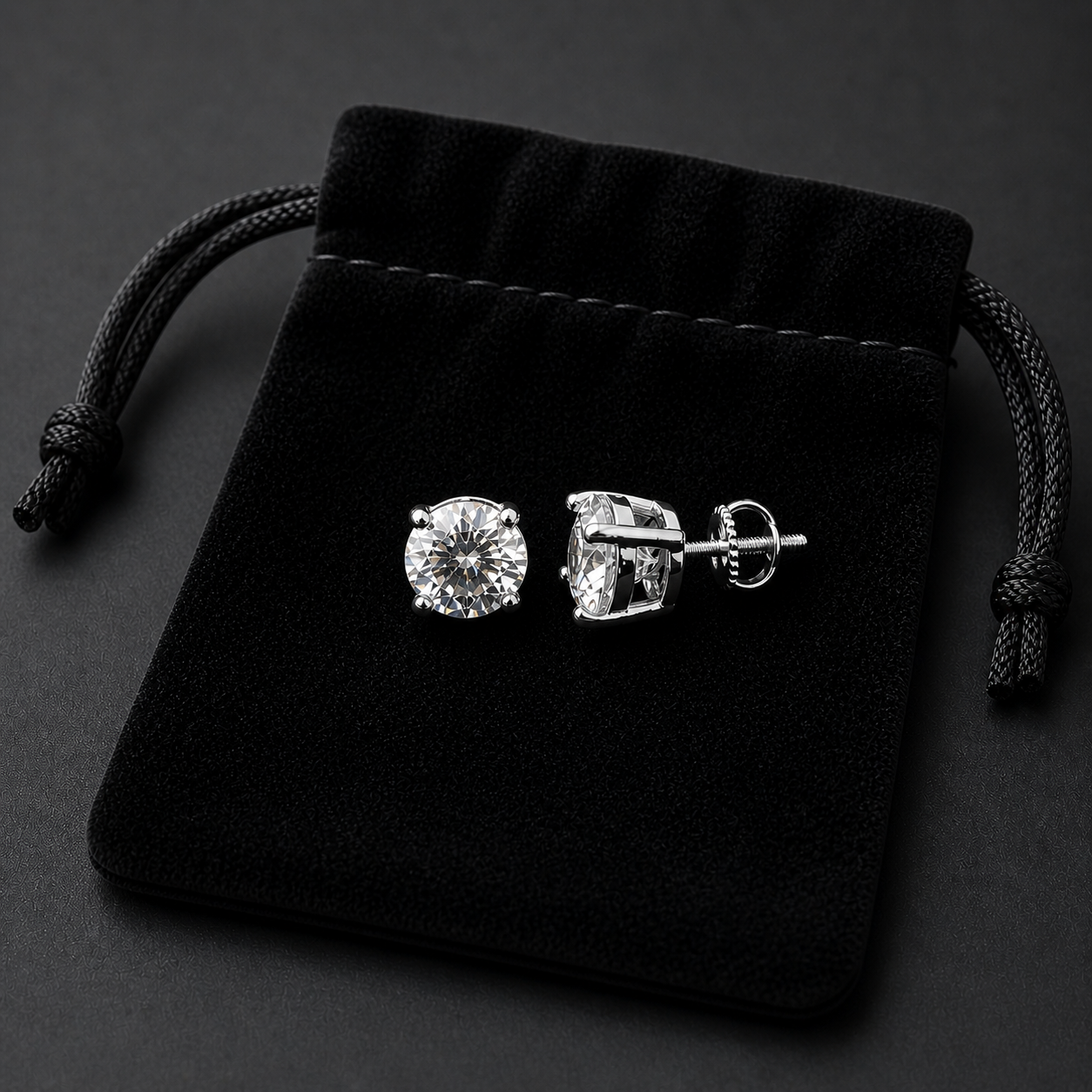 Orecchini Bottone Argento | Brilla Jewelry