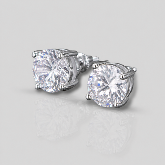 Orecchini Bottone Argento | Brilla Jewelry