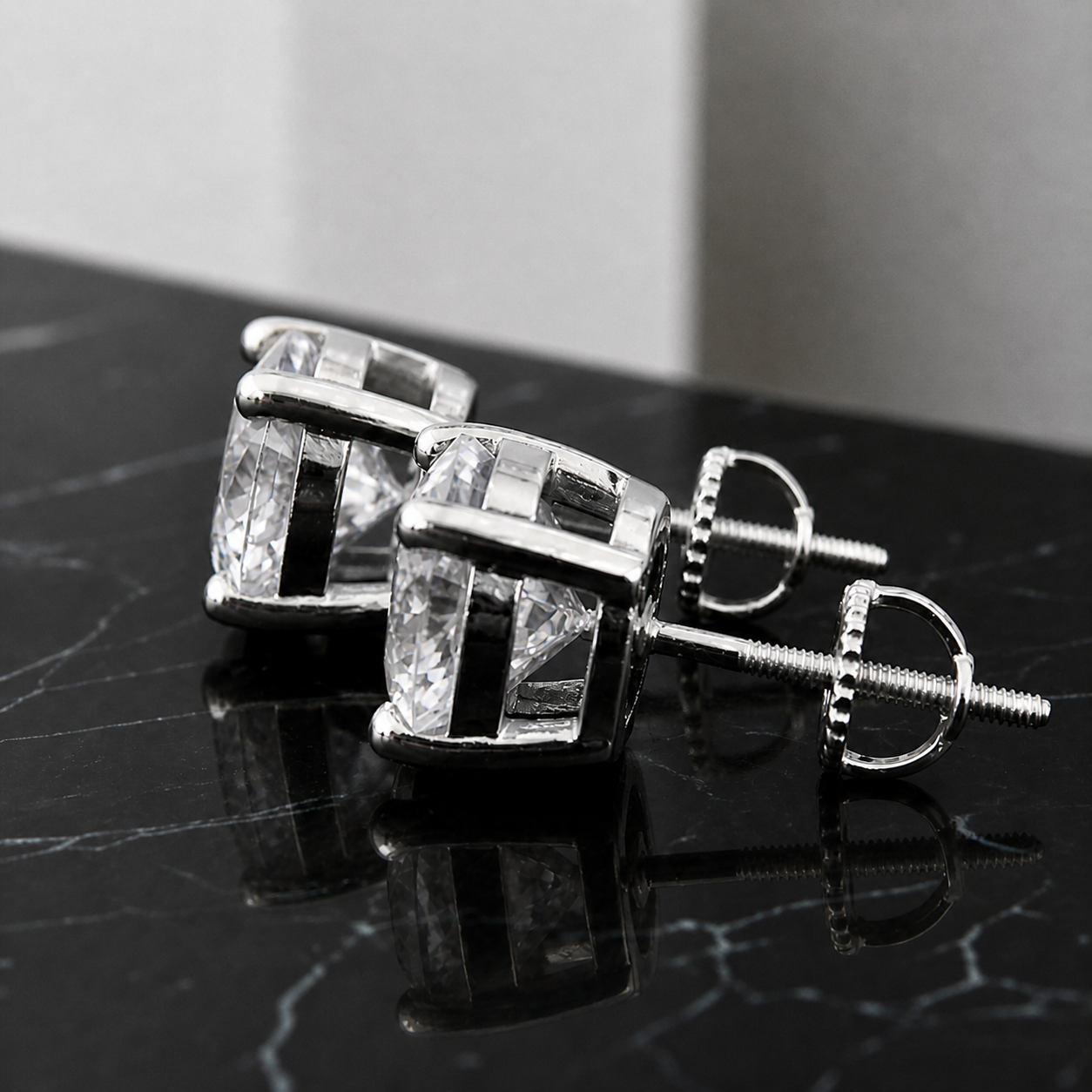 Set Brilla Argento Cuban | 8mm